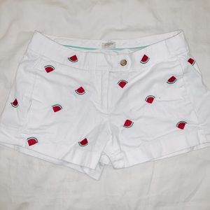 J. Crew WATERMELON Canvas Shorts